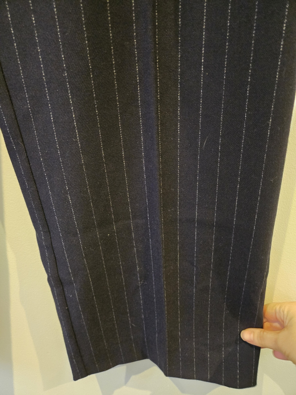 Favorite Daughter Navy Pinstripe Trousers - Picture 6 of 11